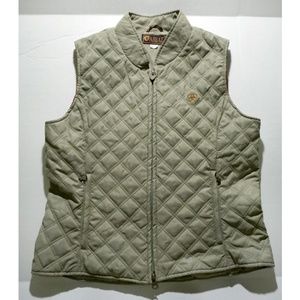 Ariat Green Quilted Vest Riding